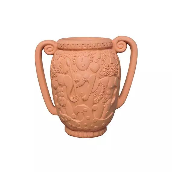 Pot de fleurs Magna Graecia en Céramique, Terre cuite – Couleur Marron – 50 x 50 x 50 cm – Designer Antonio Aricò