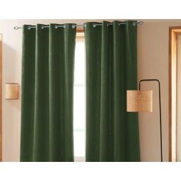 Rideau 135×250 en polyester vert bronze