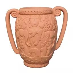 Pot de fleurs Magna Graecia en Céramique, Terre cuite – Couleur Marron – 50 x 50 x 50 cm – Designer Antonio Aricò
