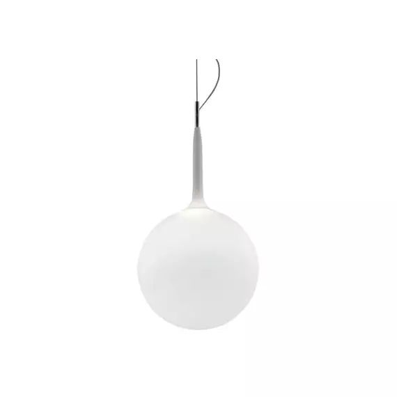 Suspension Castore en Verre, Verre soufflé – Couleur Blanc – 43 x 58 x 83 cm – Designer Michele de Lucchi