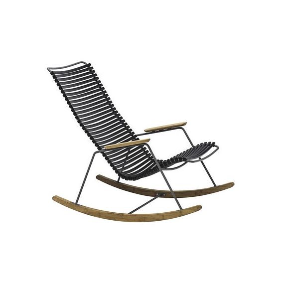 Rocking chair Click en Plastique, Métal – Couleur Noir – 64 x 103.54 x 91.5 cm – Designer Henrik  Pedersen