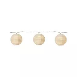 Guirlande lumineuse blanche boules en papier 3,10 m