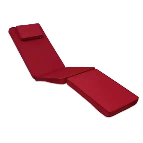 Matelas Rouge pour Chaise longue