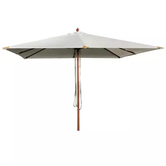 Parasol droit 3×3 m écru