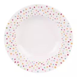 lot de 6 – Assiette creuse   22 cm  en porcelaine  blanc