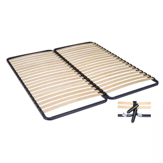 Cadre à lattes fixe 2x90x200 cm epoxy SEDAC ESSENTIEL 18