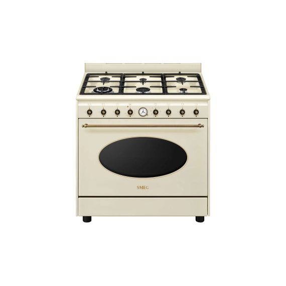 Cuisinière mixte 90 cm SMEG CG90X2 - Conforama