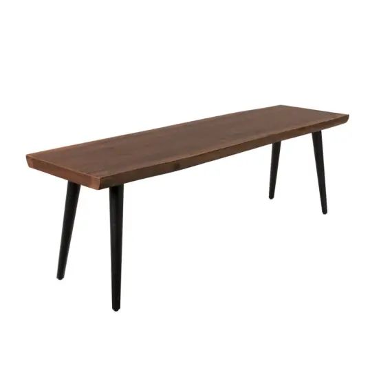 Banc design en noyer 180cm
