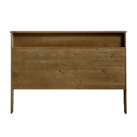 Tête de lit avec rangement pour lit 135 cm en couleur marron