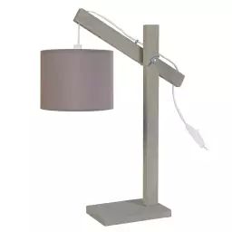 Lampe de bureau bois  taupe