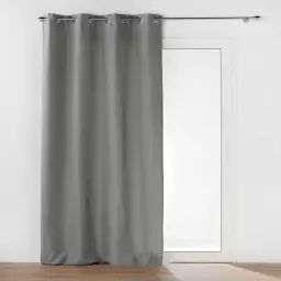 Rideau occultant  polyester Gris 135 X 260