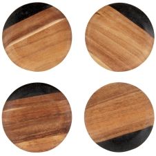 Dessous de verre en bois d’acacia (x4)