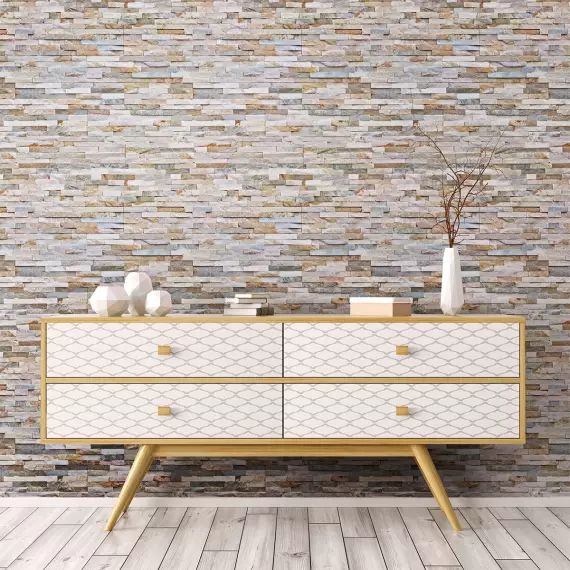 Papier peint adhésif pierres de l&rsquo;hérault 40x40cm