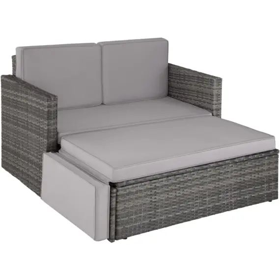 Canapé de jardin CORFOU modulable gris