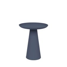 Table d’appoint ronde en aluminium D34,5cm bleu