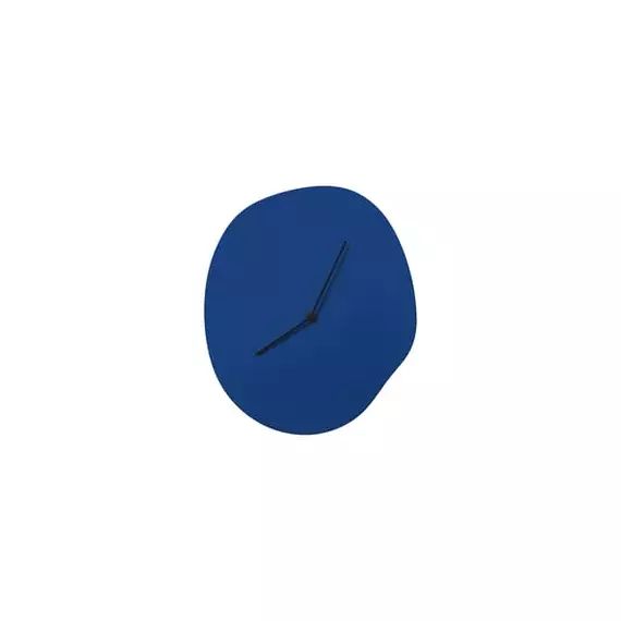 Horloge murale Melt en Bois, MDF – Couleur Bleu – 28 x 33 x 4 cm