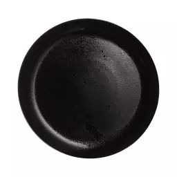 Assiette plate noire 25 cm