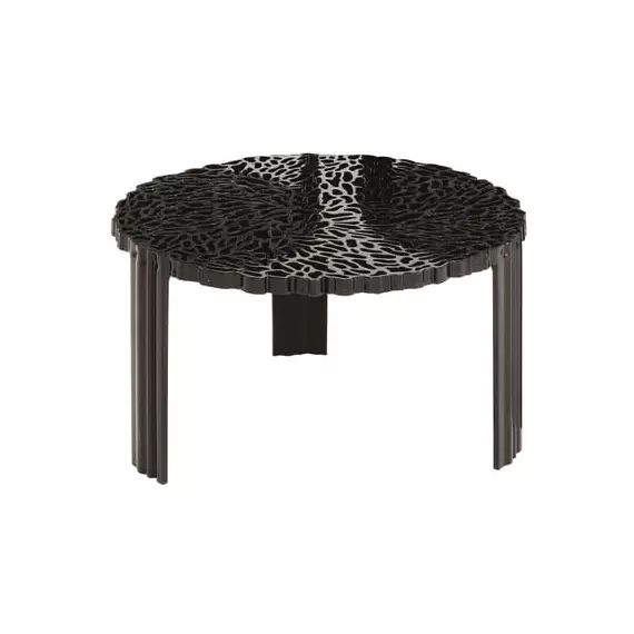 Table basse T-Table en Plastique, PMMA – Couleur Noir – 60 x 60 x 28 cm – Designer Patricia Urquiola