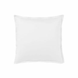 Taie d’oreiller en sain de coton blanc 65×65