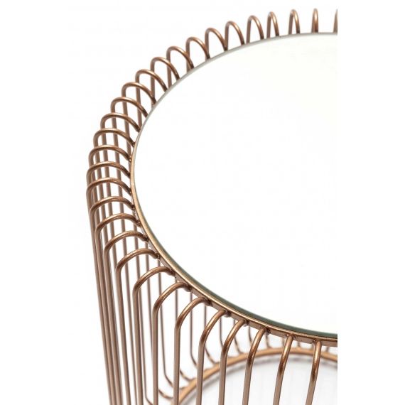 Tables d’appoint Wire cuivre set de 2 Kare Design