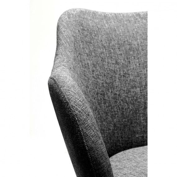 Chaise avec accoudoirs Lady grise Kare Design