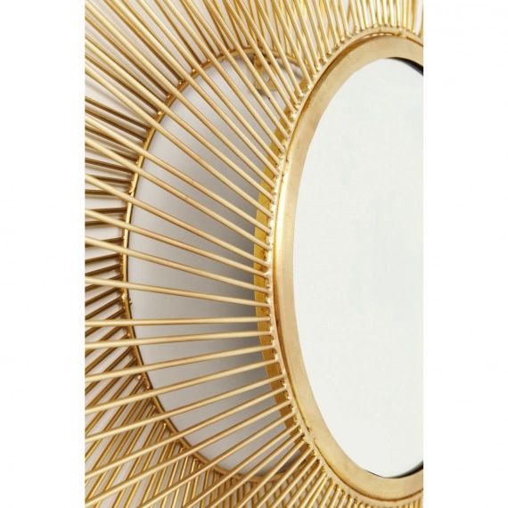 Miroir El Sol doré 79cm Kare Design