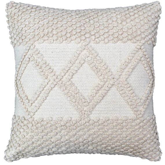 Coussin Bego, beige l.45 x H.45  cm INSPIRE