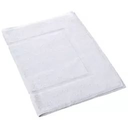 Tapis de bain en coton blanc 50×75 cm