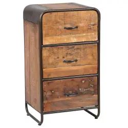 Chiffonnier 3 Tiroirs Aspect Vieilli