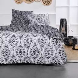 Parure de lit en Coton Noir 260×240 cm