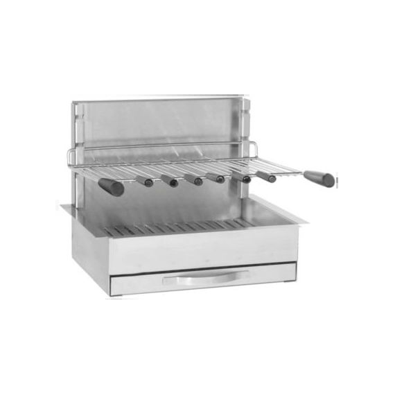 Barbecue charbon Forge Adour encastrable inox 961.56