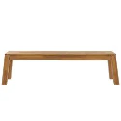 Banc de jardin en bois acacia clair 160 cm