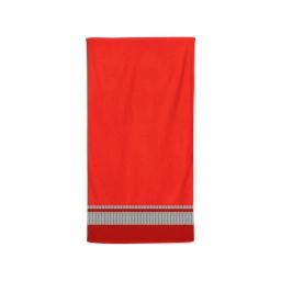 Serviette de bain Beaumanoir Rouge Cerise Coton 50×100 cm