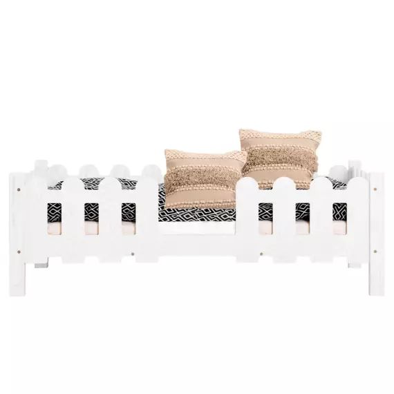 Lit 70×140 sommier inclus – Blanc