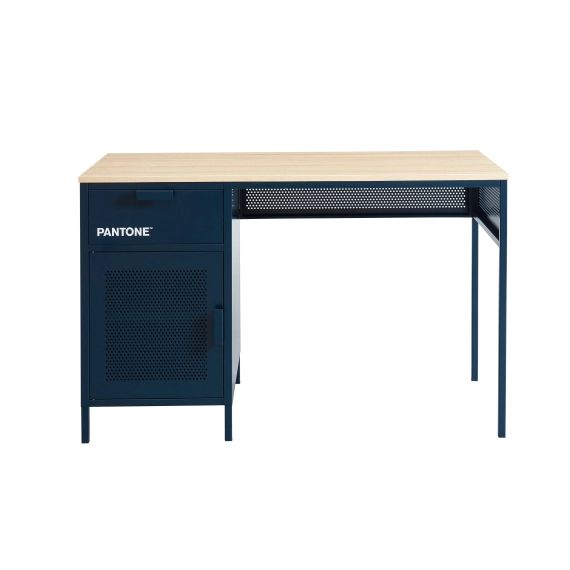Bureau   métal bleu nuit  120cm