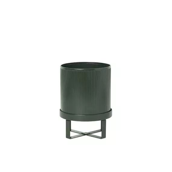 Pot de fleurs Bau en Métal, Acier galvanisé – Couleur Vert – 36.34 x 36.34 x 24 cm – Designer Herman Studio
