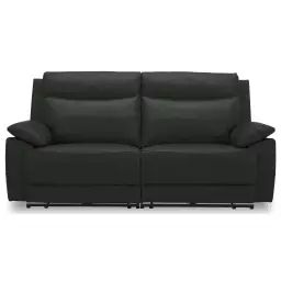 Canapé droit relax électrique 3 places PALAZZO coloris noir