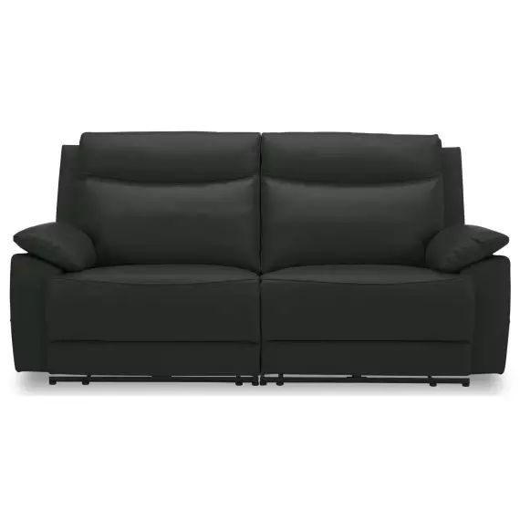 Canapé droit relax électrique 3 places PALAZZO coloris noir