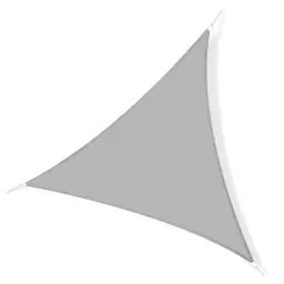 Voile d’ombrage triangulaire grande taille gris