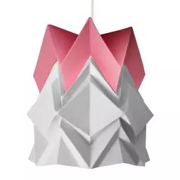 Petite suspension origami design bicolore en papier