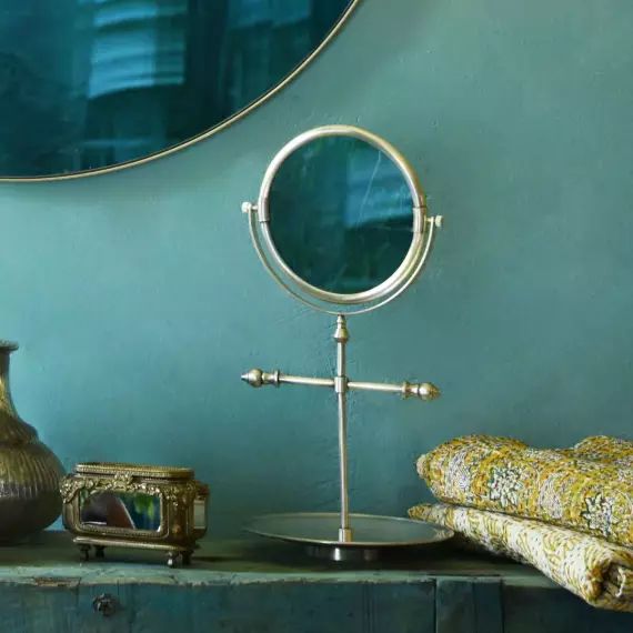 Arbre à bijoux miroir en laiton argenté 48 x 26,5 cm – Chaumont