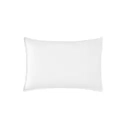 Taie d’oreiller en percale de coton blanc 50×70