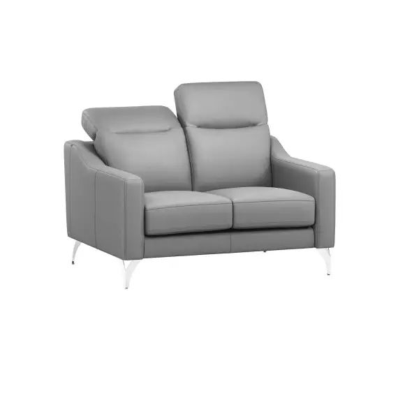 Canapé cuir avec têtières relevables Ben