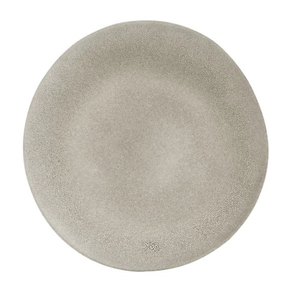 Assiette plate en grès beige 28 cm – Lot de 4