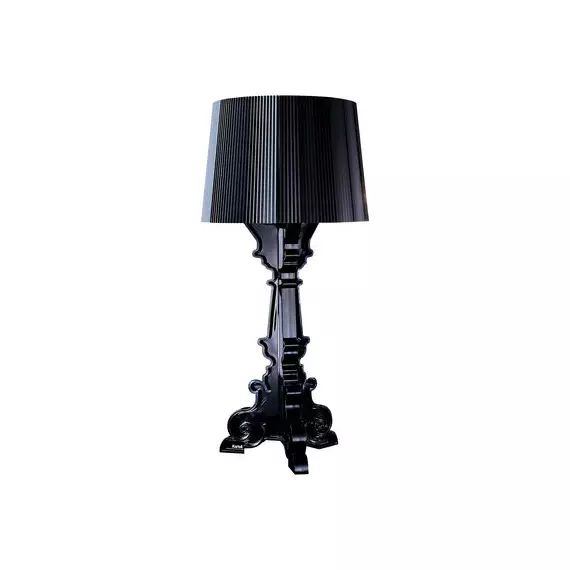 Lampe de table Bourgie en Plastique, Polycarbonate 2.0 – Couleur Noir – 44 x 43 x 70 cm – Designer Ferruccio Laviani