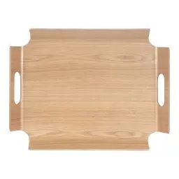 Plateau no angle 44,5×33,5 cm en bois marron