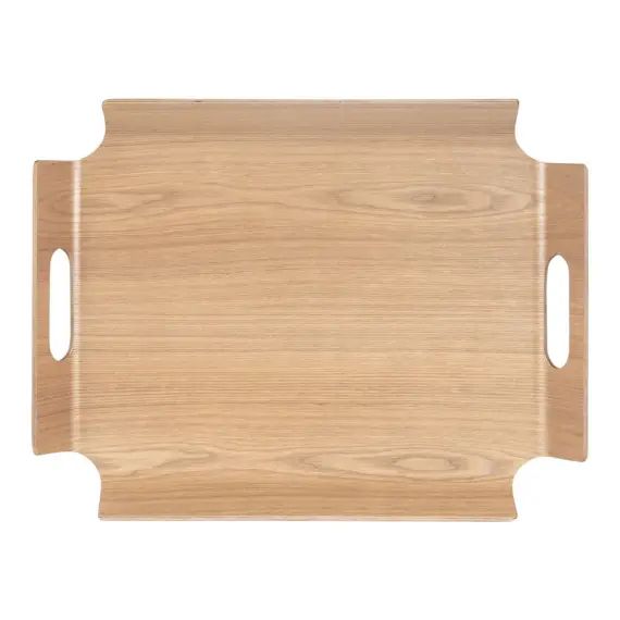 Plateau no angle 44,5×33,5 cm en bois  marron