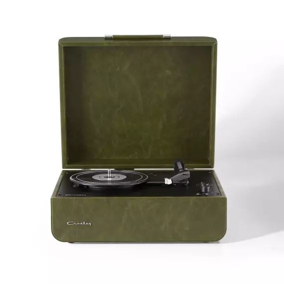 Platine vinyle portable avec Bluetooth forêt verte