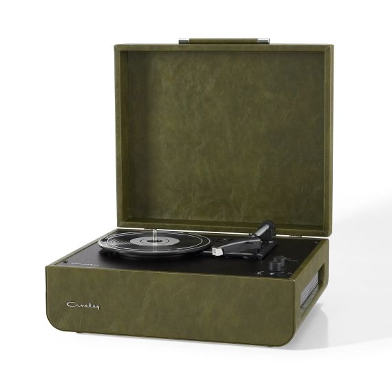 Platine vinyle portable avec Bluetooth forêt verte