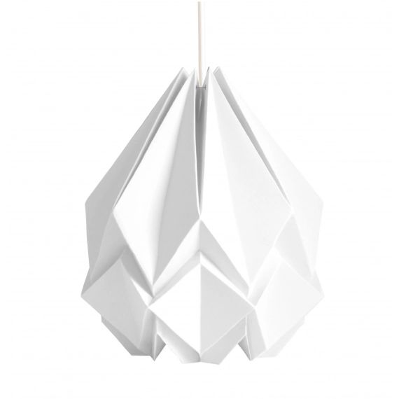 Suspension origami couleur unie en papier taille XL